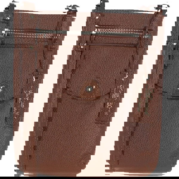 Ashwood 'Five CB' Real Leather Cross Body Bag: CB-5