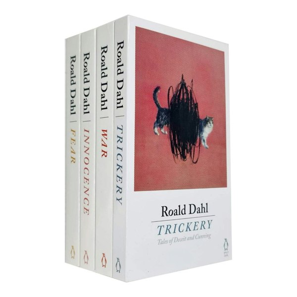 Penguin Roald Dahl 4 Books Collection Set (Trickery, War, Fear, Innocence)