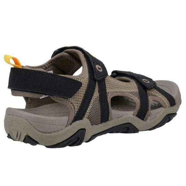 Hi-Tec Mens Crater Sandals - Dark Taupe/Light Taupe