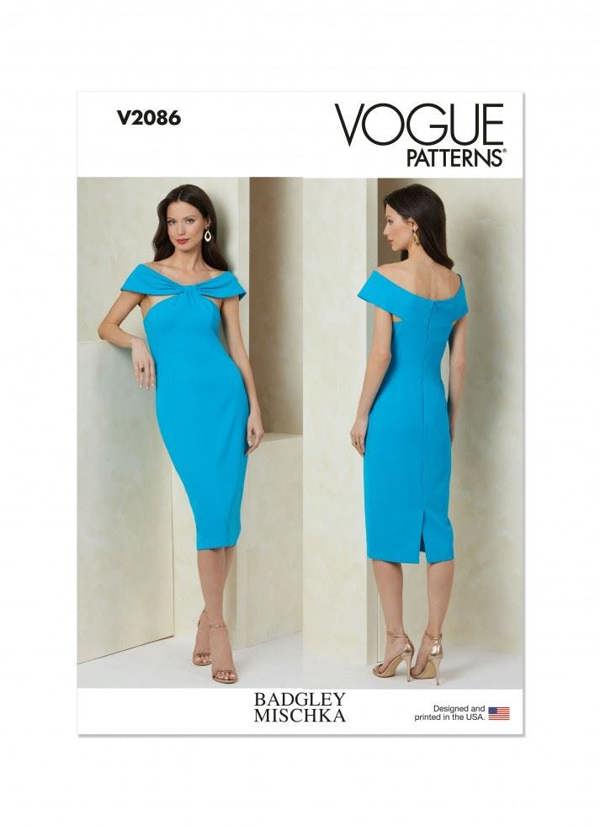 Vogue Sewing Pattern 2086, Dresses for Women, B5 (8-10-12-14-16) - Advanced