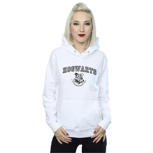 Harry Potter Womens/Ladies Hogwarts Crest Hoodie - White