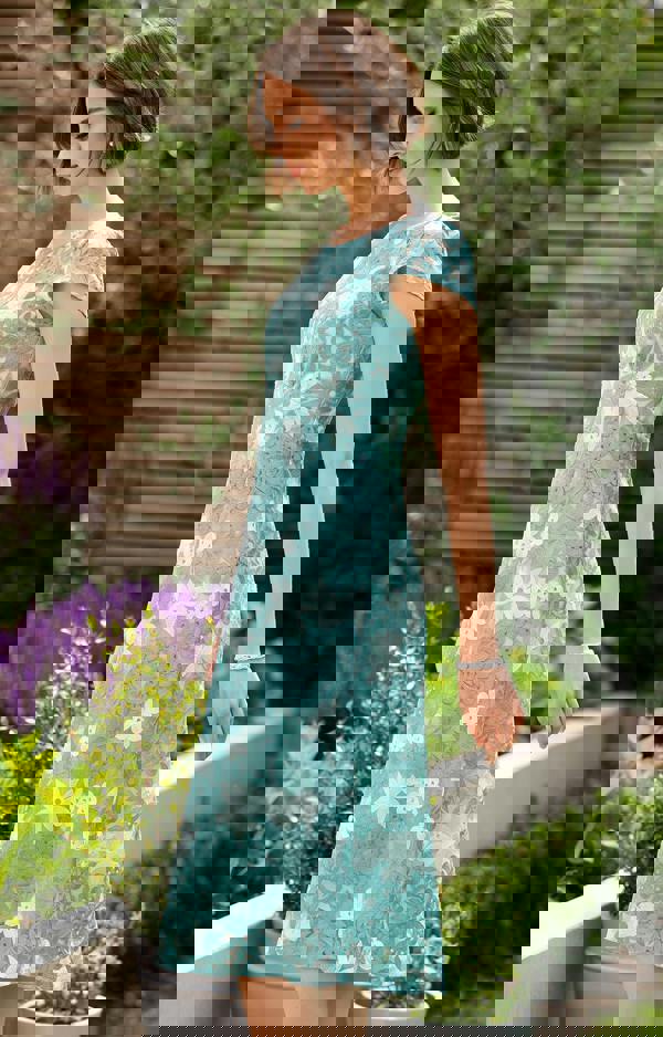 Alie Street London Charlotte Lace Dress - Antique Aqua