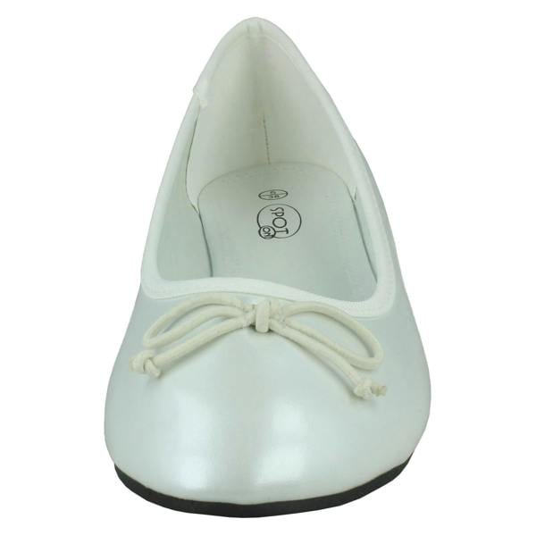 Spot On Ladies Spot On Ballerinas With Small Bow Detail F80397