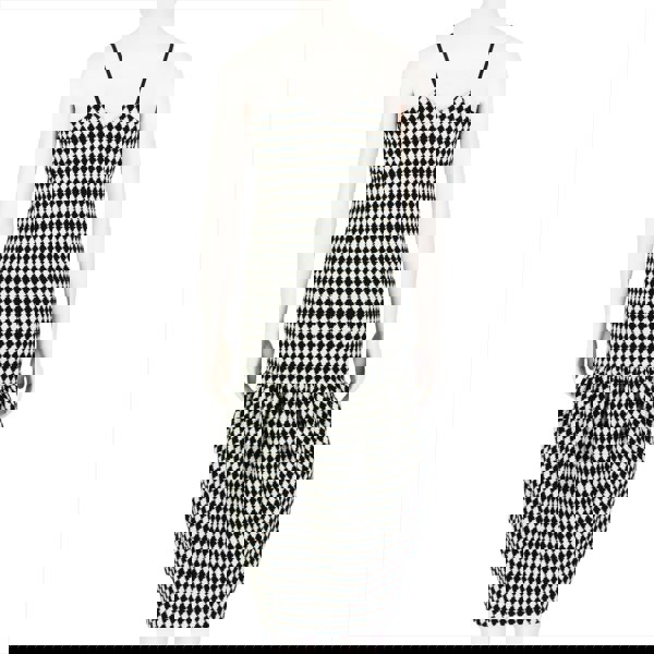 Victoria Beckham Camil bubble midi dress in black and white jacquard