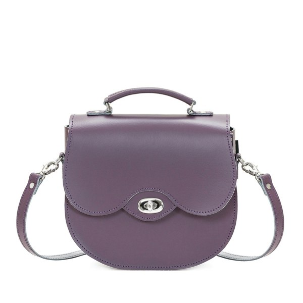 Nile Leather Twist Lock Saddle Bag - Saddle Bag - Zatchels