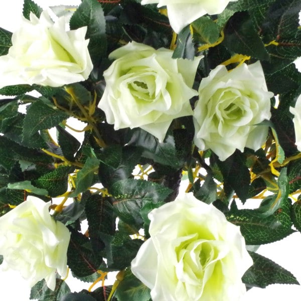 Leaf Artificial Cream Rose Tree Wedding Twisted Vine Detail 90cm (3ft)