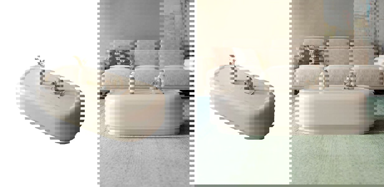 Leah Coffee Table, White-Ritconcept-Rit Concept