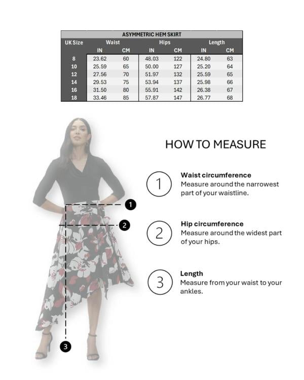 HotSquash Asymmetric Hem Skirt with Bow Ties