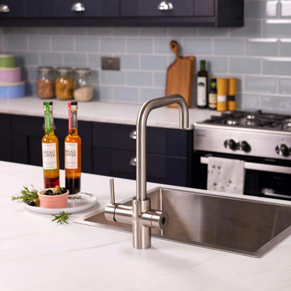 Impromta 3 in 1 Biometric Boiling Water Tap | Brushed Steel Finish