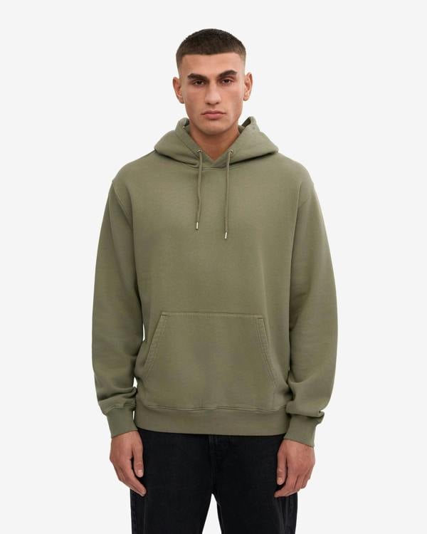 Colorful Standard Classic Organic Hoodie - Dusty Olive | CHO | Designer Unisex Hoodies - Dusty Olive - M - 5600493183300