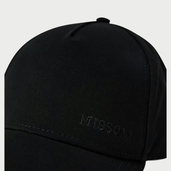 Supplied Fashion black baseball cap featuring tonal embroidered Missoni logo detail on the front panel