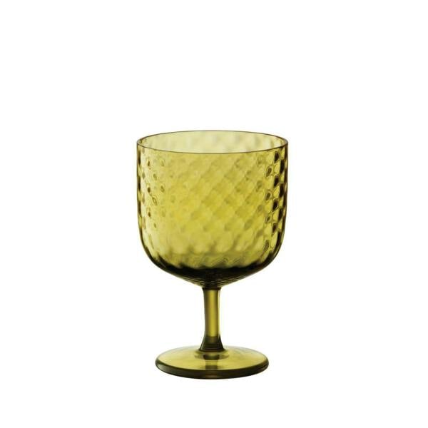 LSA Dapple Wine Glass 325ml Set of 2 Woodland Green