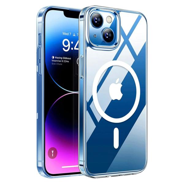 ULTRICS Magnetic Case for iPhone 14 Series, MagSafe Compatible Clear Shockproof Phone Cover