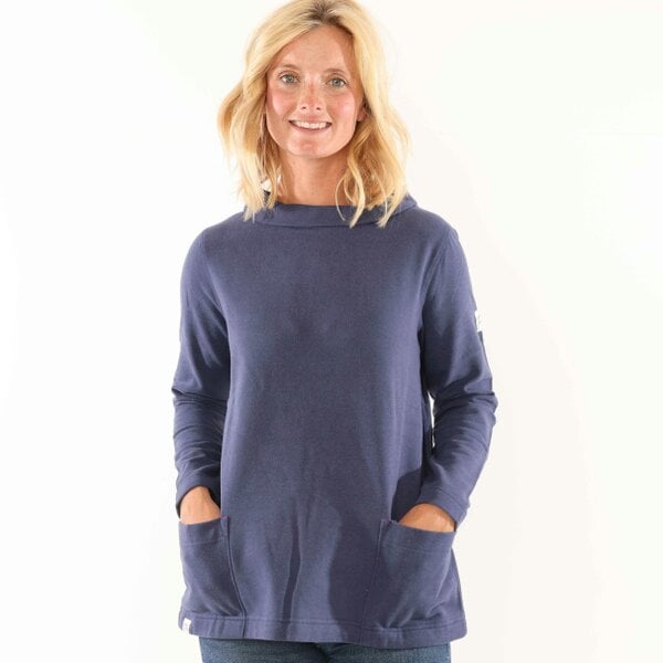 Lazy Jacks LJ94 - Ladies Roll Neck Sweatshirt - Twilight