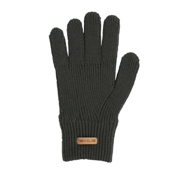 Animal Unisex Adult Rowan Knitted Gloves - Khaki Green
