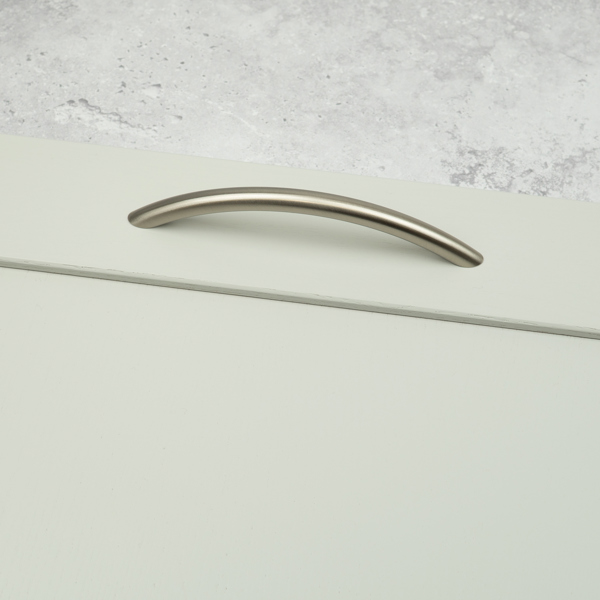 Handle & Home Brushed Nickel Slim Bow Cabinet Handles