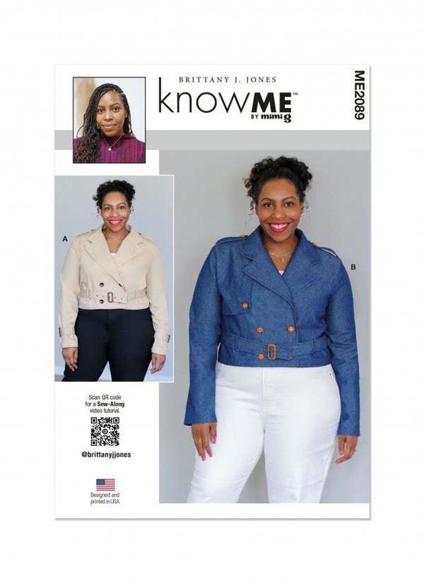 Know Me Sewing Pattern 2089, Jackets for Women, N5 (10-12-14-16-18) - Intermediate
