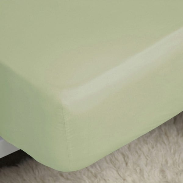 Belledorm Easycare Percale Fitted Sheet - Green Apple