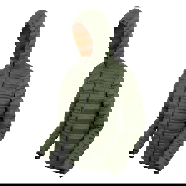 Regatta Mens Marizion Baffled Hooded Padded Jacket - Olive Night - 