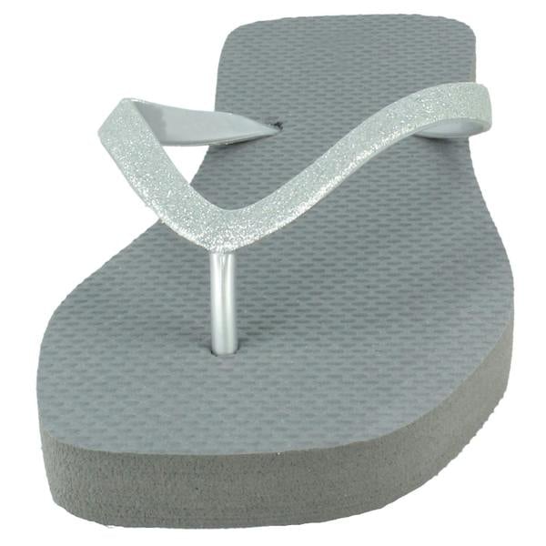 Spot On Ladies Spot On Squared Toe Flip Flops F00389