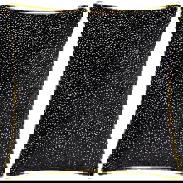 Paoletti Estelle Spotted Cushion Cover - Black/Gold