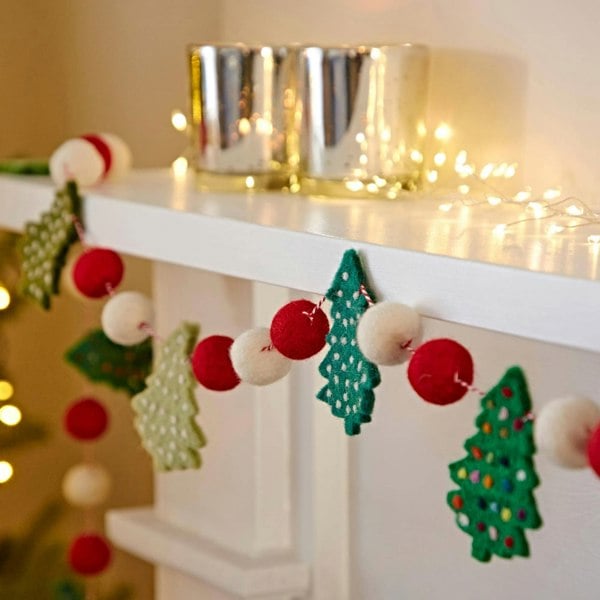 Paper High Felt Christmas Tree Garland