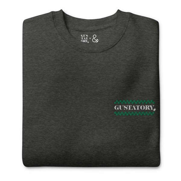 ANCHOR & CREW x GUSTATORY Have A Good Day Cotton Blend Embroidered Sweatshirt