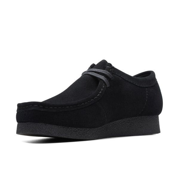 Clarks Originals Wallabee Evo Suede Shoes Black