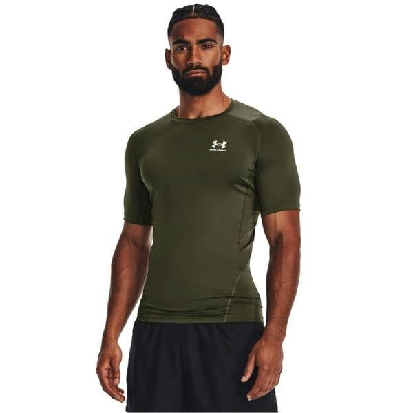 Under Armour Mens HeatGear Training T-Shirt - Marine OD Green - 