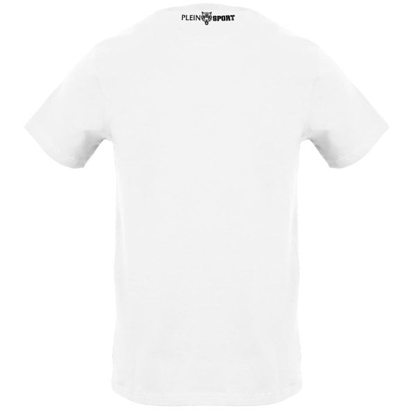 Plein Sport Large Signature Logo White T-Shirt S