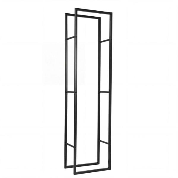 Levede Firewood Rack Steel Outdoor Storage Log Holder Fireplace 40 x 25 x 150cm