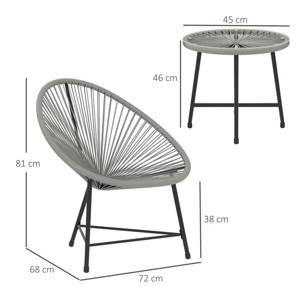 Rattan Bistro Set