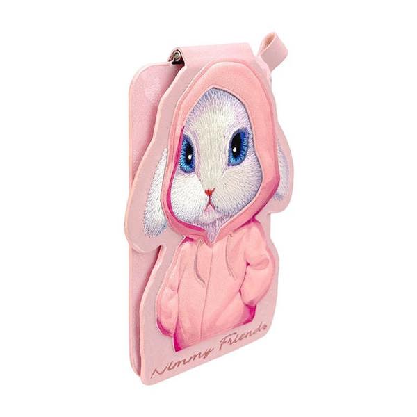 Nimmy Friends Nimmy Fashion & Cute Pink Rabbit Series Embroidery Magnetic Stand with MagSafe Pink - N-CXMC-ZJKT-08