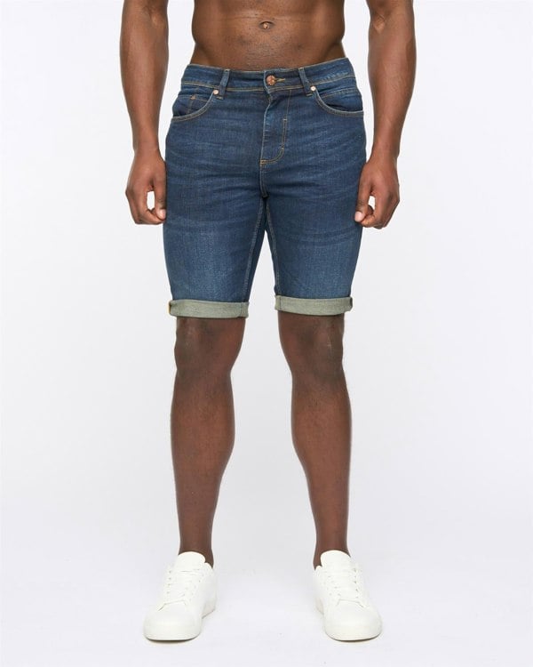 Duck and Cover Mustone Denim Shorts Raw Wash