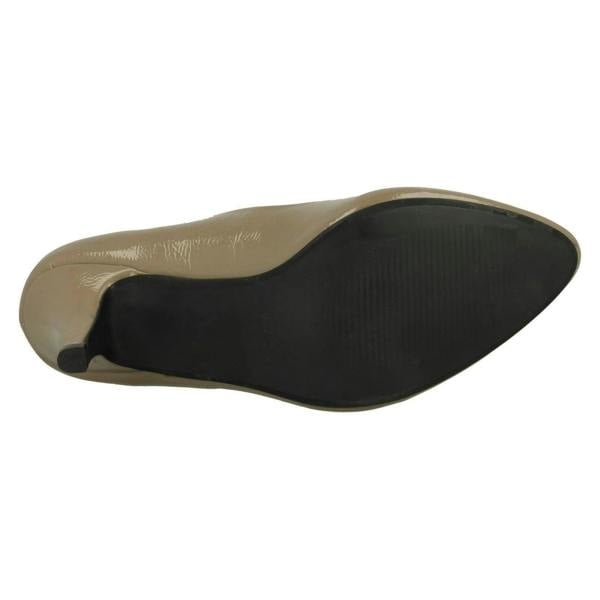 Spot On Ladies Spot On Patent Court Shoes