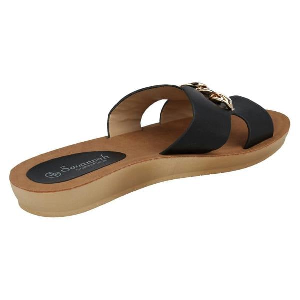Savannah Ladies Savannah Open Toe Casual Mules