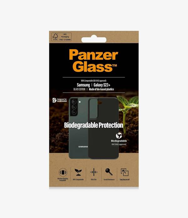 PanzerGlass Panzer Glass Military Grade Biodegradable Protection Case for Samsung Galaxy S22 Plus Black - 0375