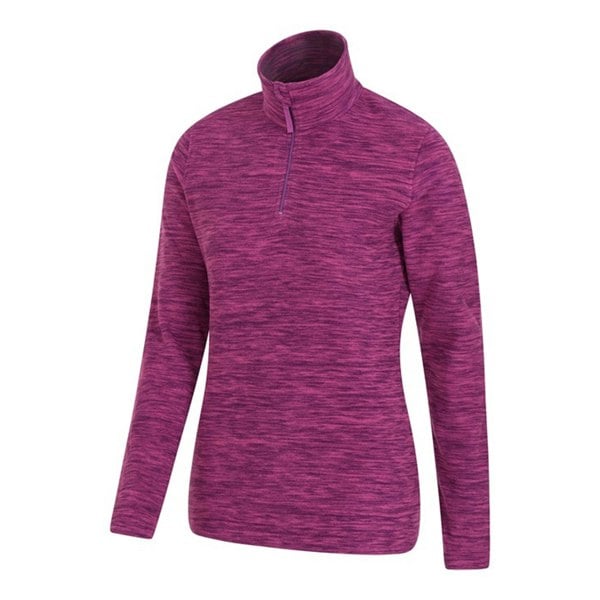 Mountain Warehouse Womens/Ladies Snowdon Melange Fleece Top - Grape