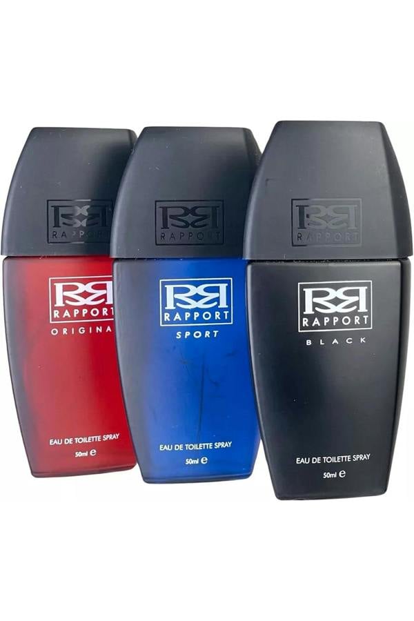 Rapport for Men Gift Set - Eau de Toilette 50ml with Original, Sport & Black Fragrances