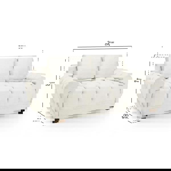 Furnishings For Less Zura Plush Velvet Large 3 + 2 Sofa Suite | Cream, Grey or Mocha