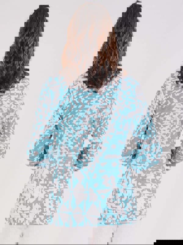 TIGI Mono Aztec Print Top