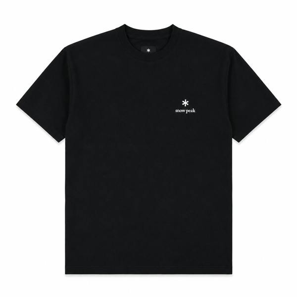 Snow Peak Logo T-Shirt Black