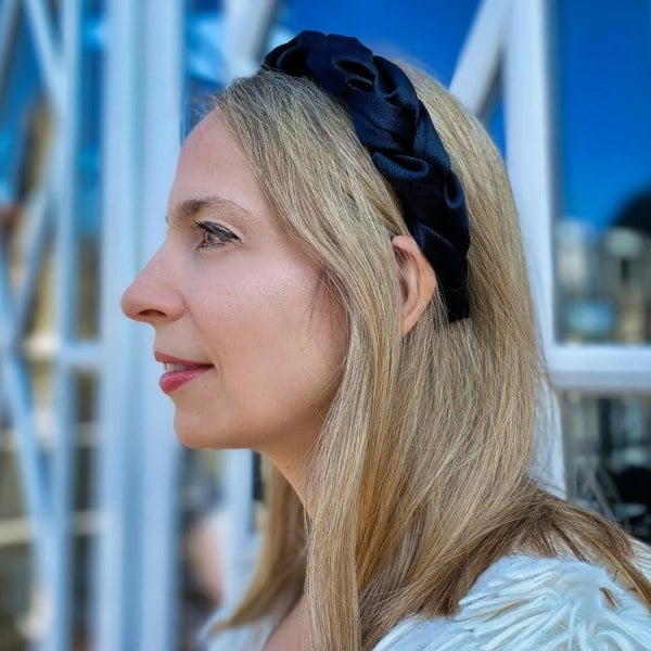 Braided Headband Black Wedding Guest