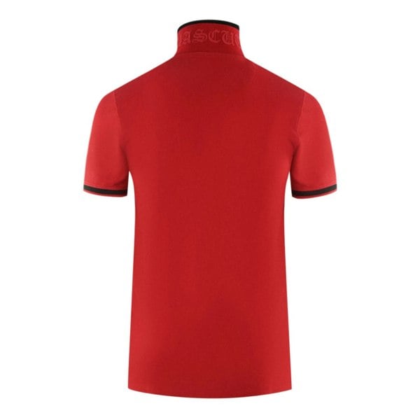 Aquascutum AQ 1851 Embroidered Tipped Polo Shirt - Red