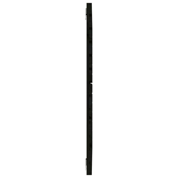 Berkfield Wall Headboard Black 81x3x91.5 cm Solid Wood Pine