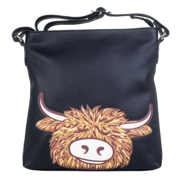 Mala Leather Highland Cow Crossbody Bag – Premium Soft Leather