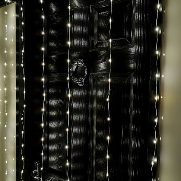 Samuel Alexander 2.1m 300 LED Indoor Outdoor Party Curtain Christmas Lights in Warm White