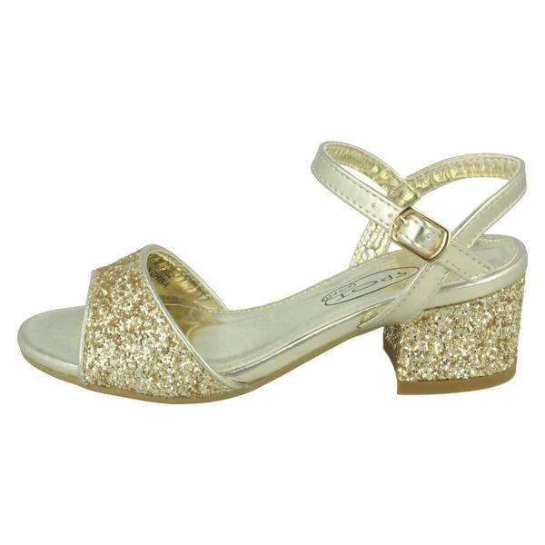 Spot On Girls Spot On Mid Block Heel Sandals H1114