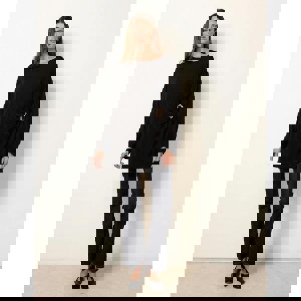 Blue Vanilla Buckle Metallic Top