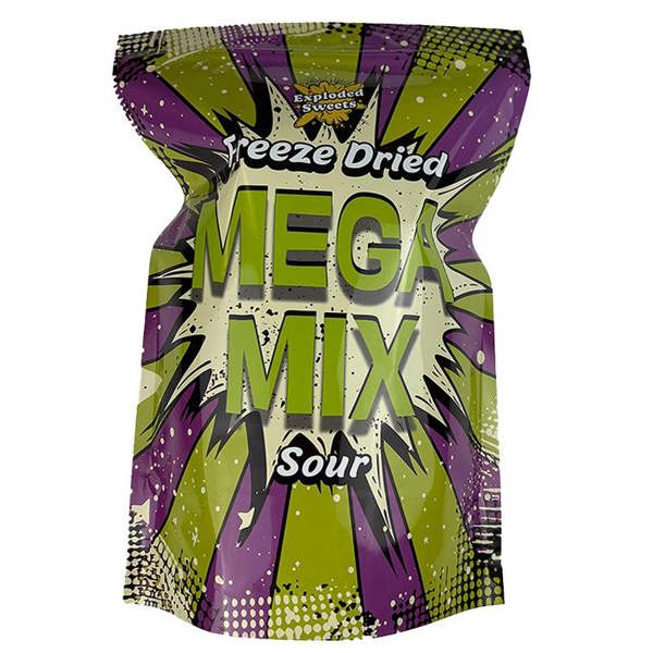 Exploded Sweets Mega Mix - Sour | Exploded Sweets | Freeze Dried Sweets UK